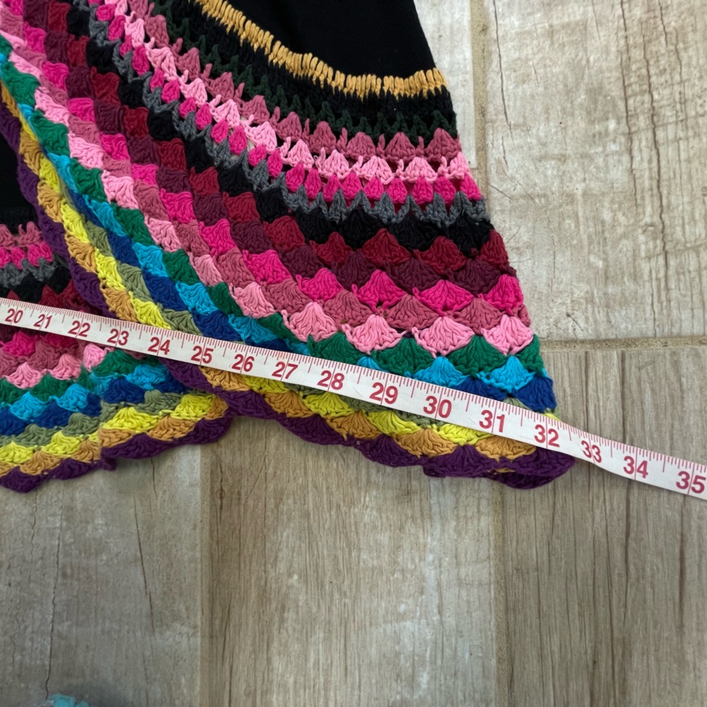 Double Zero Multicolored Crocheted Vest - image 2